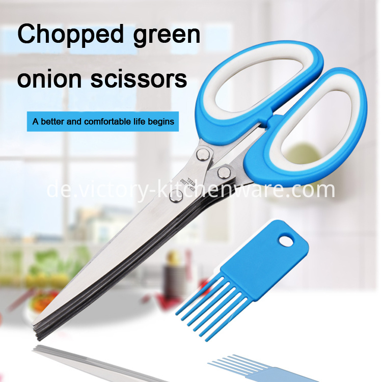 Küchenschere mit Reinigungsbürste kitchen shear with cleaning brush